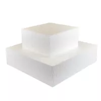 Manequim - Quadrado de poliestireno com 25 cm de altura e 10 cm de largura.