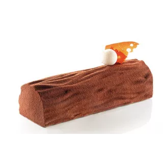 Tapete com padrão de madeira para calha de troncos