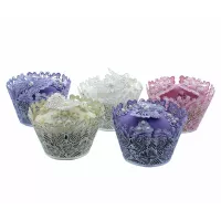 Tapete para Envoltório de Bolo com Renda de Borboletas - Renda para Bolo*