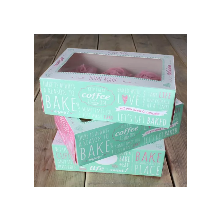 Scatola in legno per muffin e cupcake