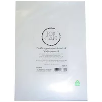 5 folhas de papel de arroz liso tamanho A4 - hóstias comestíveis