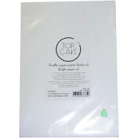 5 folhas de papel de hóstia A4 / Papel de hóstia de dupla densidade, ambos os lados lisos - PATICREA