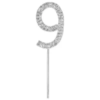 Número 9 em strass*