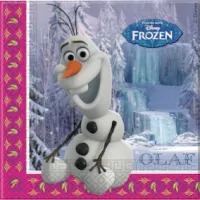 Guardanapo de papel estampado com o Olaf de Frozen