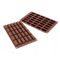 Stampo per cioccolato a forma di mini tronchetto di Natale SF129