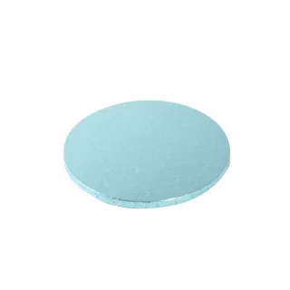 Fond rond épais bleu 25 cm 