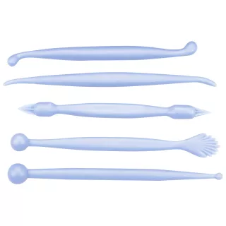 5 Outils modelages à pâte à sucre