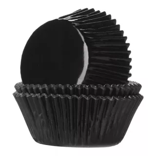 Caissettes Noires brillantes x 24