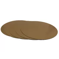 Base redonda de 24 cm em cartão dourado x 100