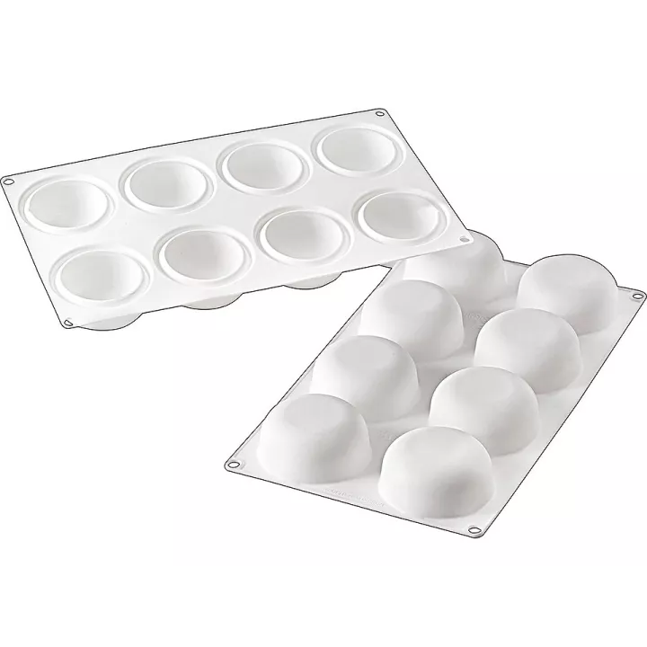 8 ronds bombés - Moule Silikomart