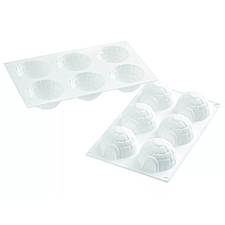 6 igloos - Moule Silikomart Professionnel