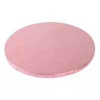 Base redonda espessa de 30 cm rosa