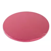 Fundo redondo e grosso de 30 cm, vermelho cereja**