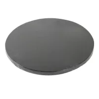 Base redonda grossa de 30 cm preta