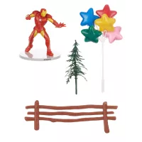Kit de decoração de bolo do Homem de Ferro
