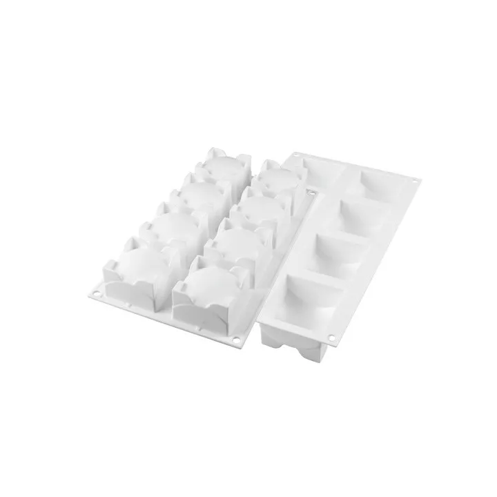 Molde profesional Silikomart para esfera cuadrada 110