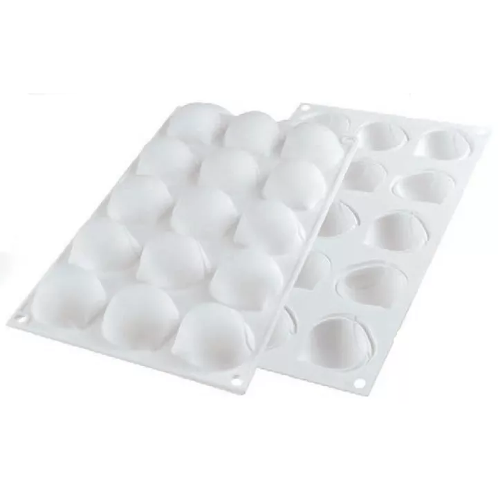Plaque de 15 Marrons - Moule Silikomart Professionnel