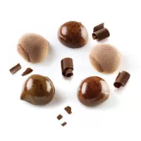 Bandeja com 15 castanhas - Molde profissional Silikomart @
