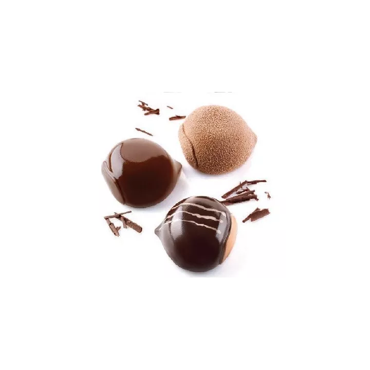 Moule 6 Marrons - Moule Silikomart Professionnel