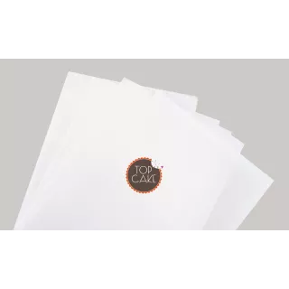 50 Feuilles azyme A4 / papier hostie double densité deux faces lisses - TopCake