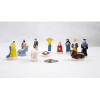 Conjunto de 10 figuras do presépio