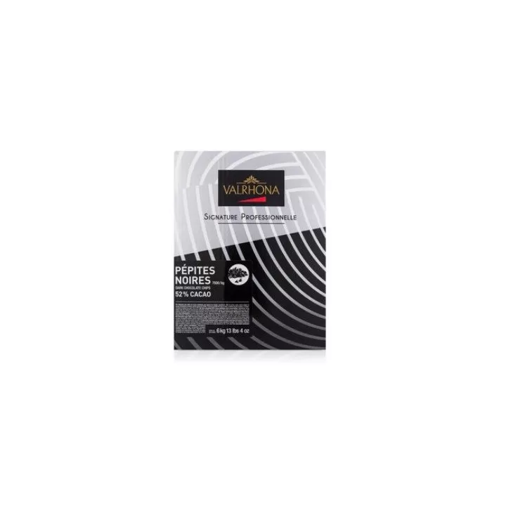 Pépites de chocolat noir 52% Valrhona 6 kg