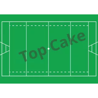 Tapis Azyme Terrain de Rugby - TopCake
