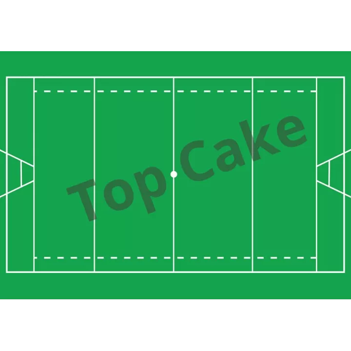 Tapis Azyme Terrain de Rugby - TopCake