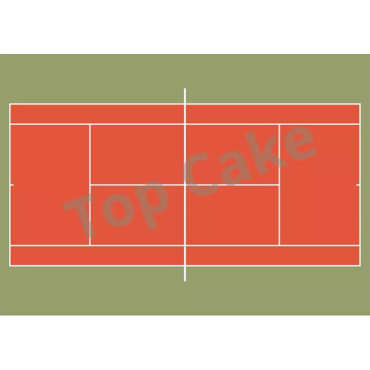 Tapis Azyme Terrain de Tennis - TopCake