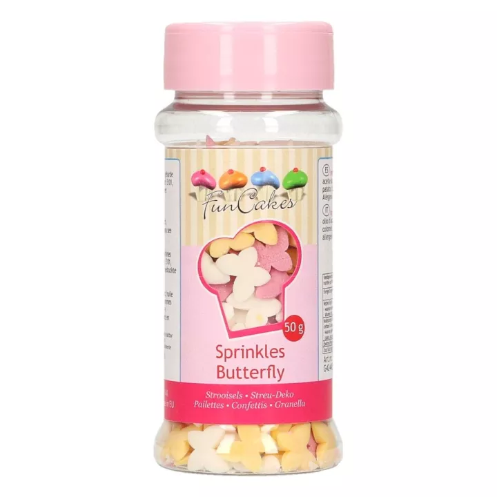 Mini Papillons en sucre 50g Funcake