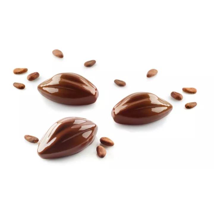 6 Cabosses Cacao- Moule Silikomart Professionnel