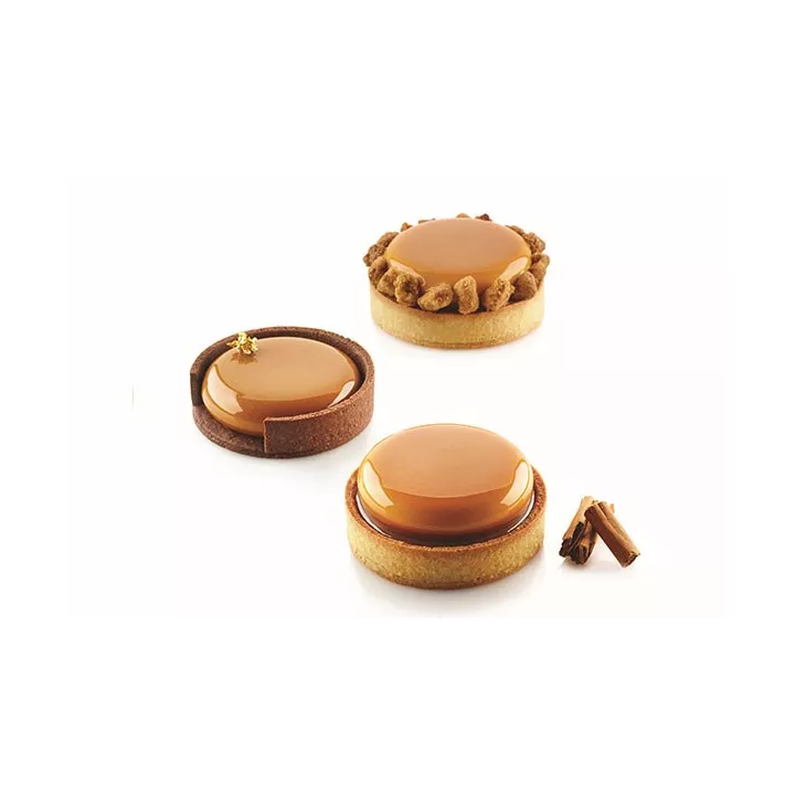 Kit 6 Tartelettes 80 - Moule Silikomart Professionnel