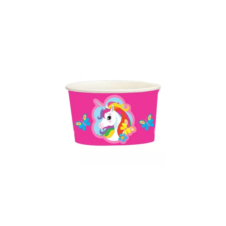 8 Unicorn Ice Cream Tubs