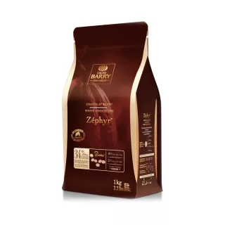 CHOCOLAT BLANC ZEPHYR (34 % cacao) 1KG BARRY