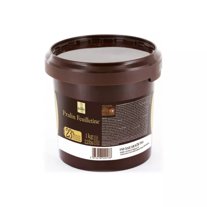 PRALIN FEUILLETINE (mélange praliné+feuilletine+chocolat au lait) 1KG BARRY