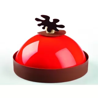 Moule Dôme Lisse en Silicone Pavocake - Pavoni