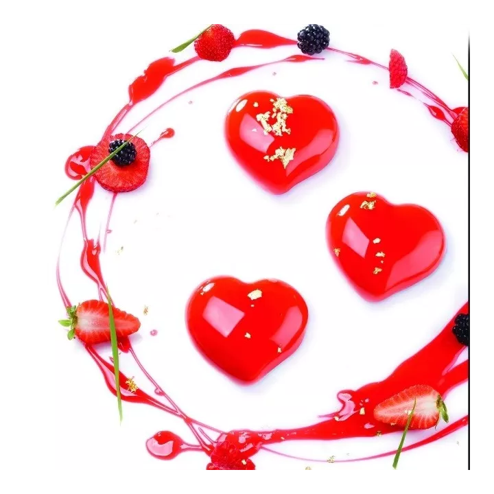 Moule Individuel Coeur Passion en Silicone - Pavoni