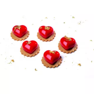 Moule Mini Coeur Passion en Silicone - Pavoni