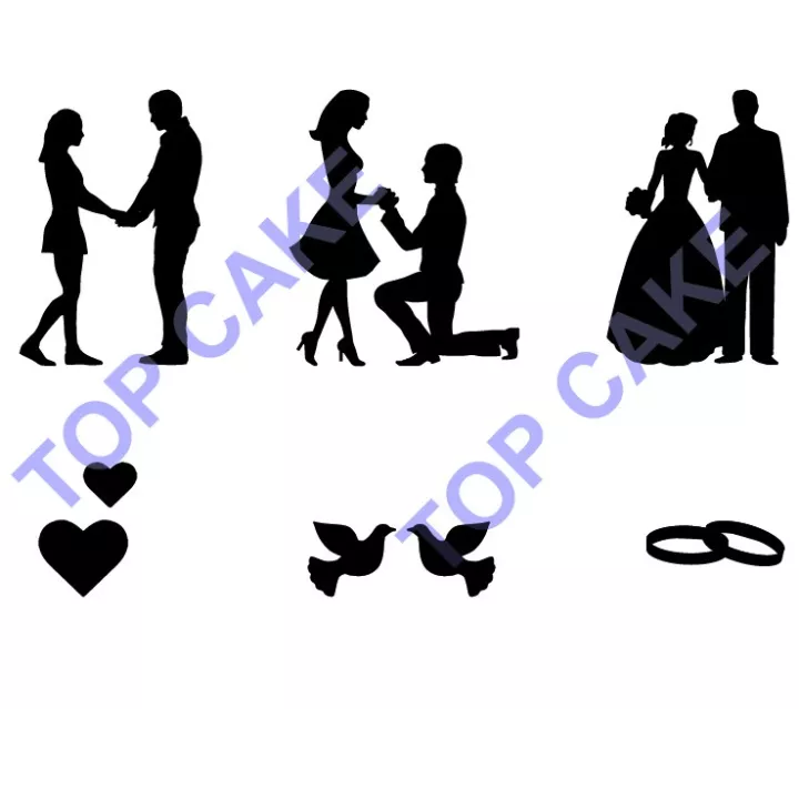 Pochoir Mariage