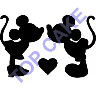 Pochoir Mickey et Minnie