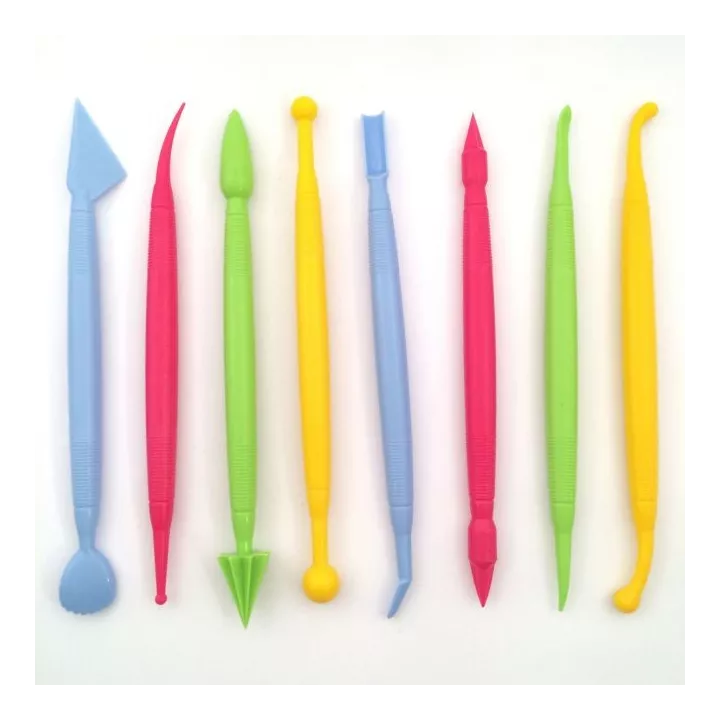 Set di 8 strumenti per modellare la pasta di zucchero