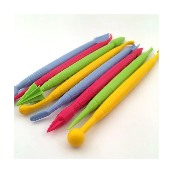 Set de 8 outils de modelage de pâtes à sucre