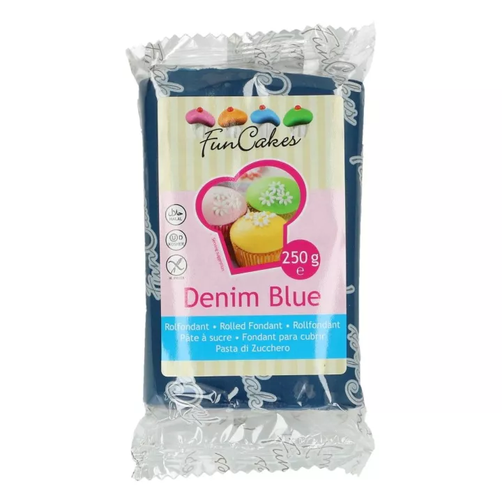 Pâte à sucre Denim Blue FunCakes