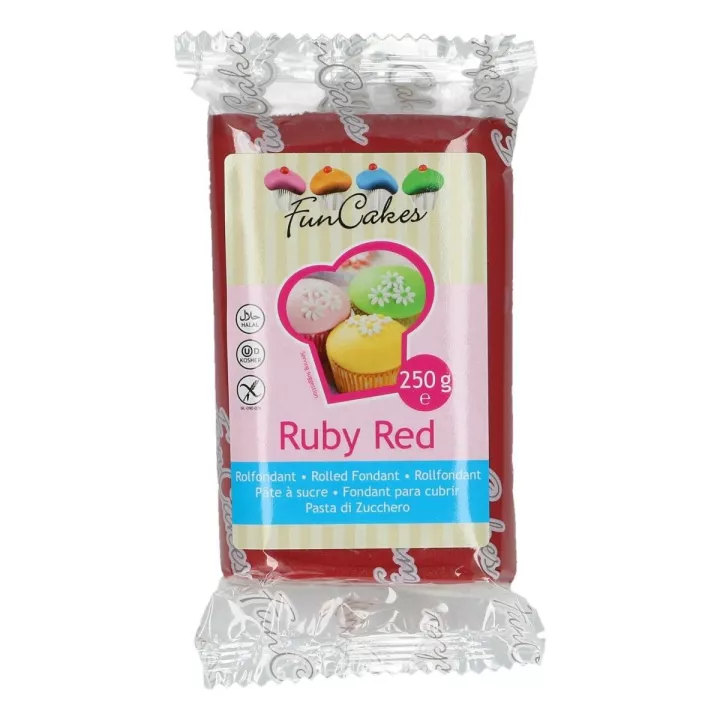 Pâte à sucre Ruby FunCakes