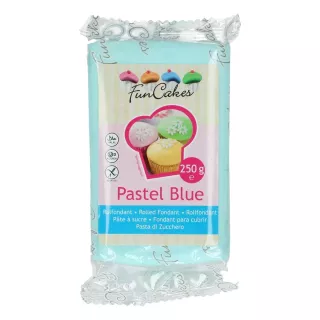 Pâte à sucre bleu pastel FunCakes 250g