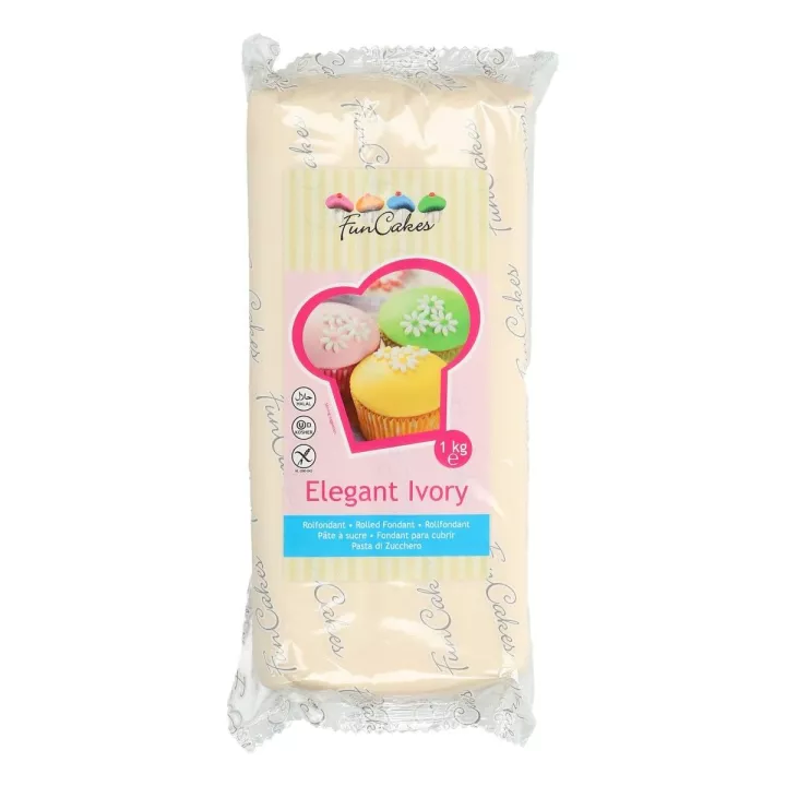 Pâte à sucre ivoire FunCakes 1 kg