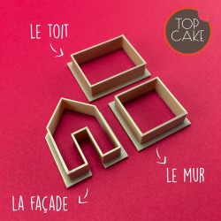 Kit d'emporte-pièce Mini Maison en pain d'épices x 3
