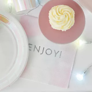 16 Serviettes happy enjoy