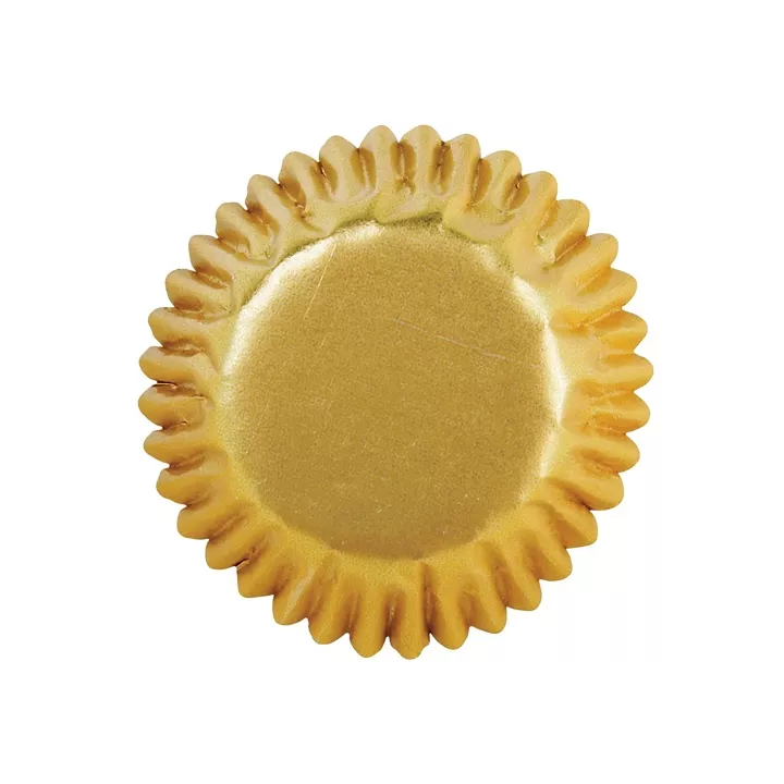 mini caisettes aluminium or