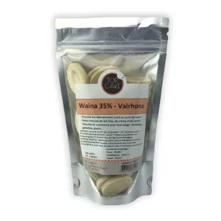 Waina 35% - Valrhona Bio-Weiße-Schokoladenbohnen 200g